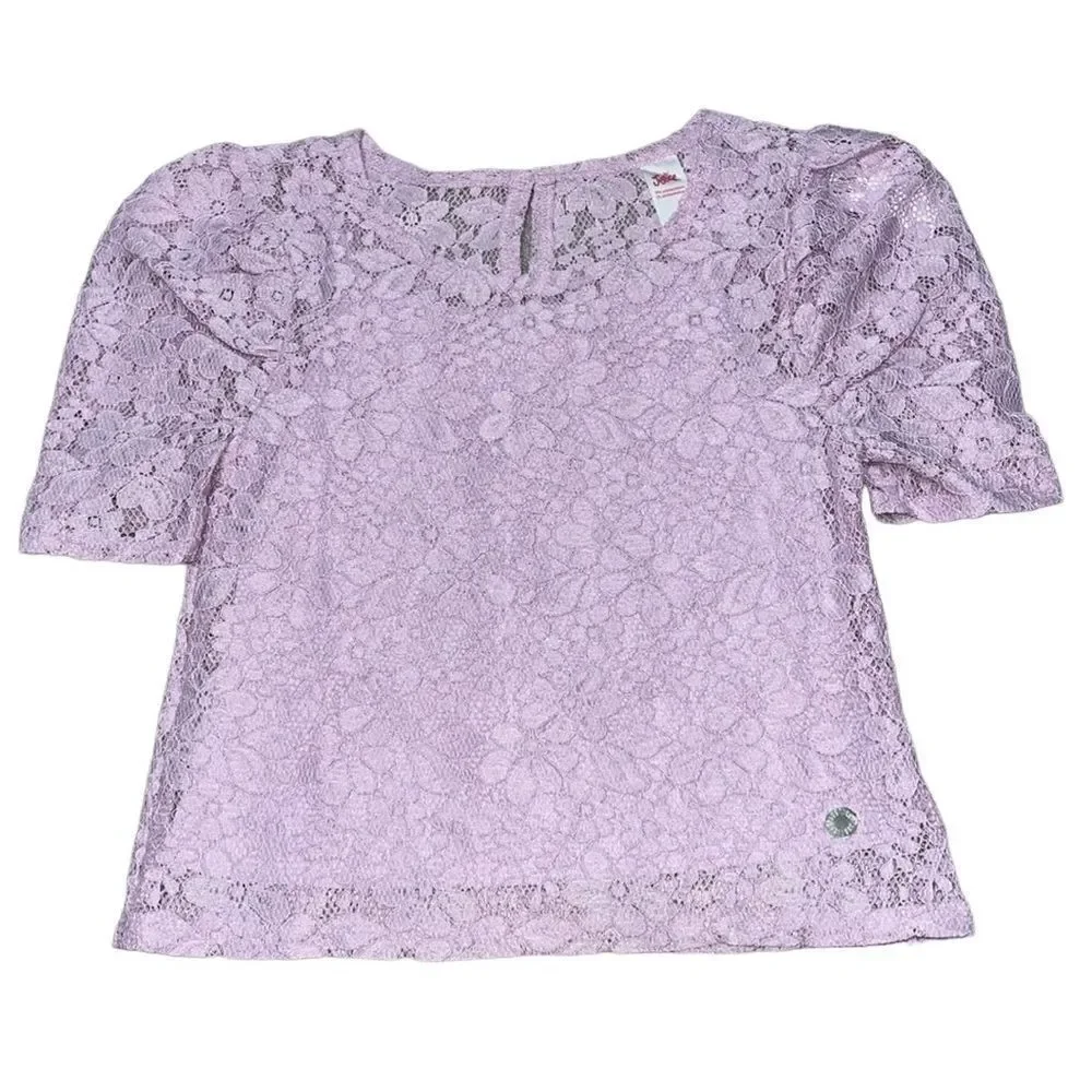 Justice Lace Cropped Top